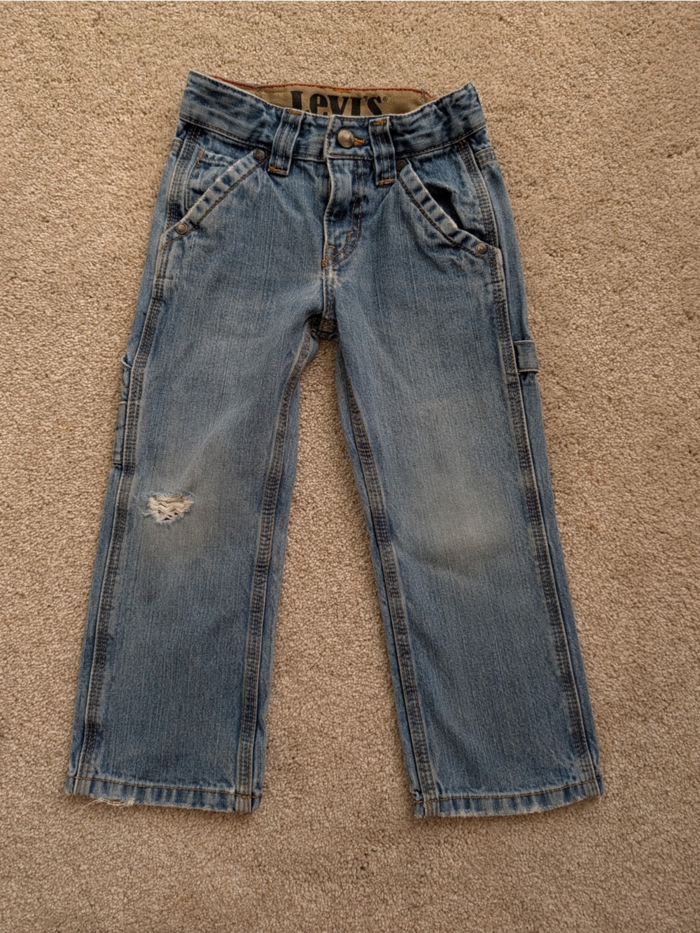 Levi's Light Blue Kids Jeans with Knee Rip
